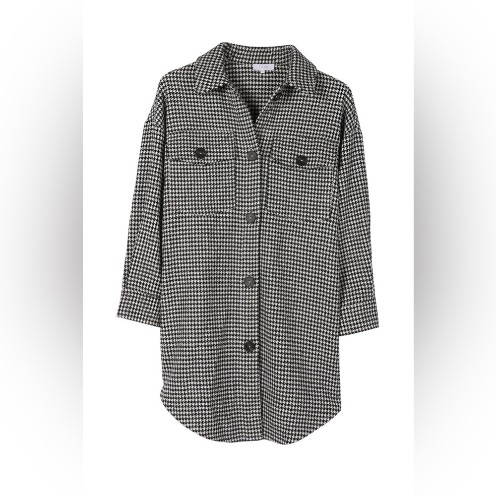 Hounds tooth shacket